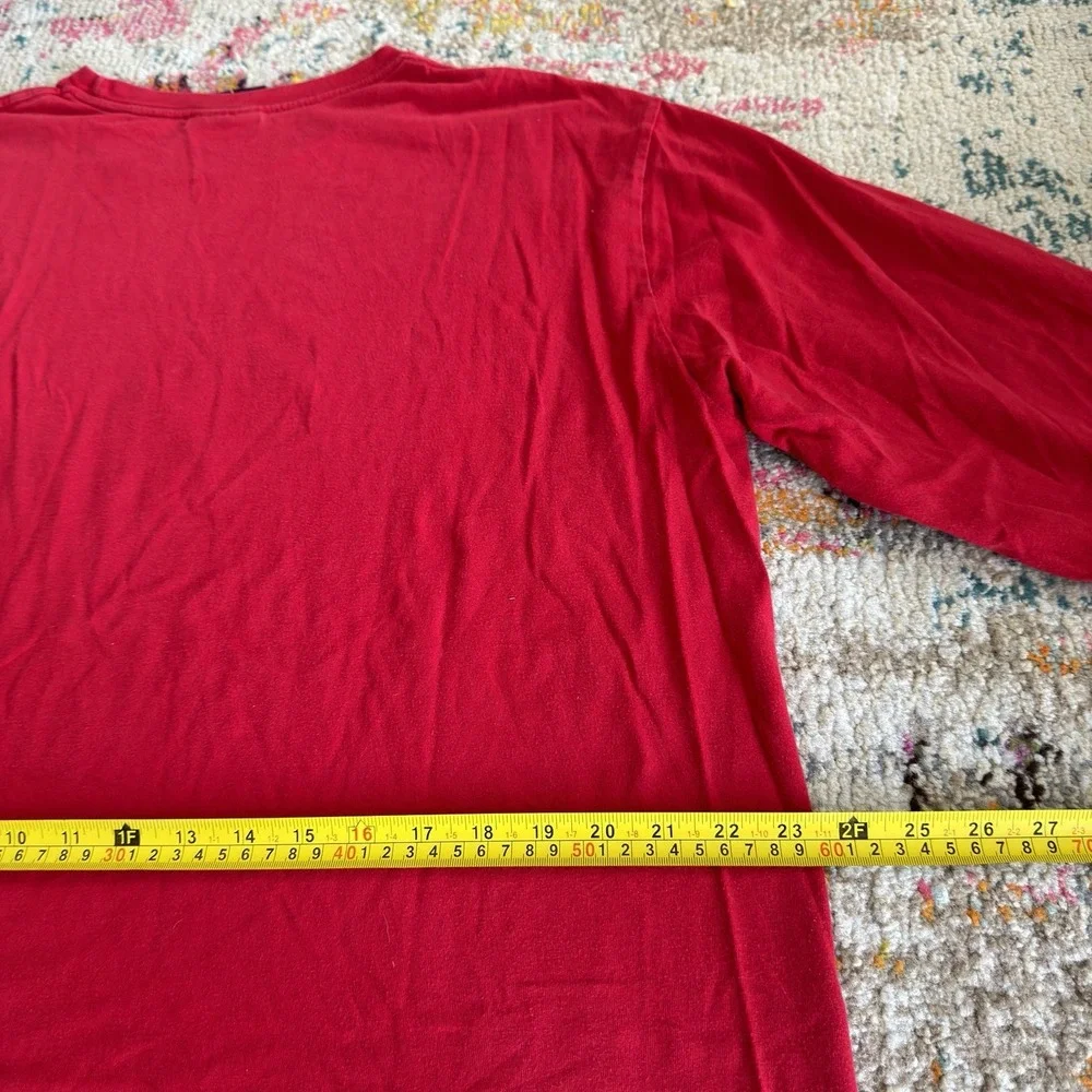 Vintage 90s Polo Sport Ralph Lauren Scottish Terrier Dog Shirt Red Men's L